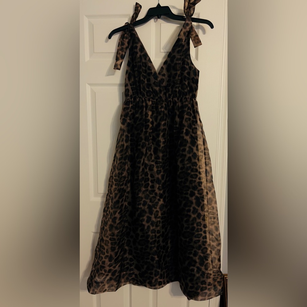 Anthropologies Maxi Deep V-Neck Dress SzM
